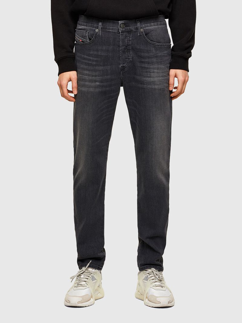 Jeans Tapered Diesel D-Fining 069su Homem - Pretas/Cinzentas Escuro THNUZ-8023